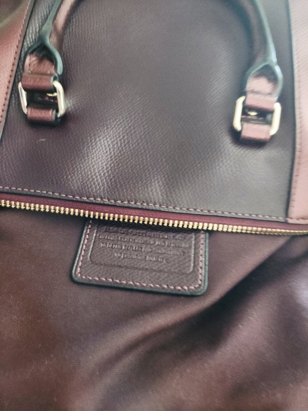 Euc Coach Mini Bennett Two-Tone Leather Crossbody Bag - Picture 12 of 12